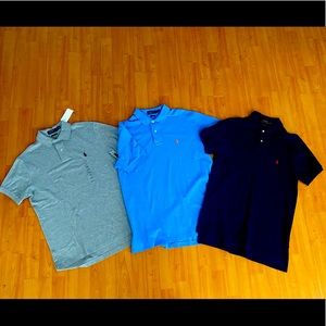 Lot of 3 Ralph Lauren collared polo. Sz M